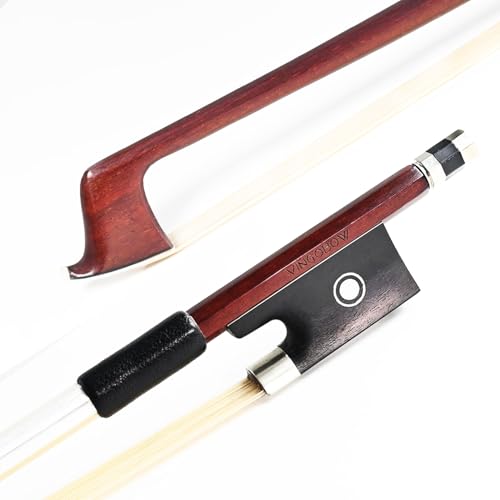 Image of Professional 4 /4 Full Size Violin Bow High Quality Brazilwood Stick Ebony Frog Natural Horsehair Clear Tone For Adults and Student VINGOBOW Hand Made