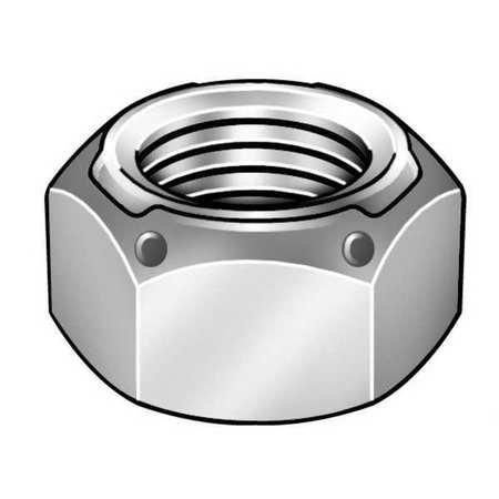 M8-1.25 Class 8.8 Zinc Plated Finish Steel Deformed Thread Lock Nut, 50 pk.