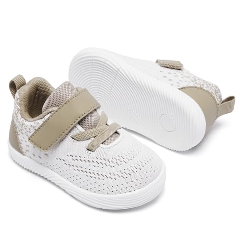 Image of MORENDL Toddler Sneakers Baby Boys & Girls Barefoot Shoes Lightweight Breathable Walking Running Tennis Athletic Sport Shoes