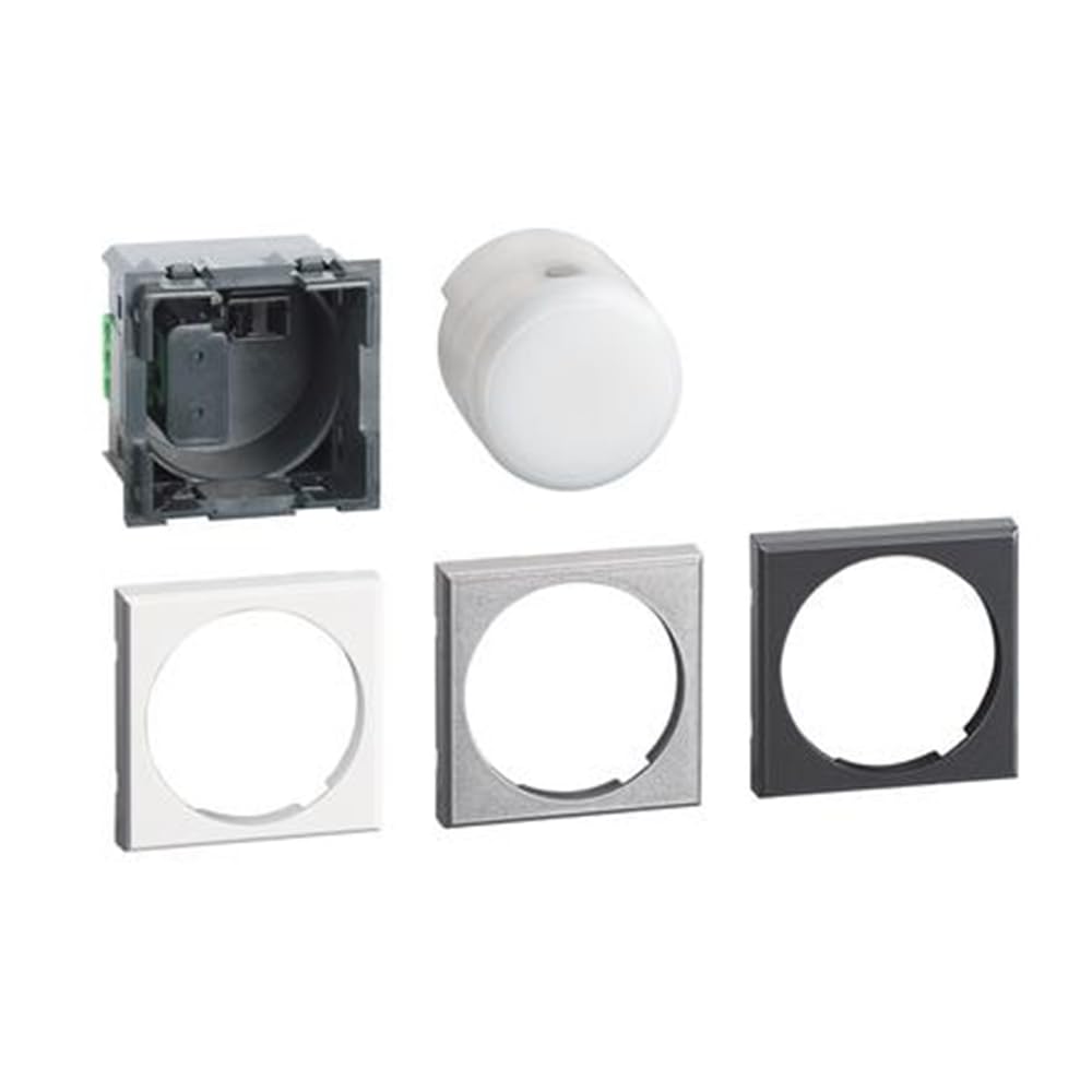 BTicino H4380N Axolute Torcia LED Estraibile, 2 Moduli