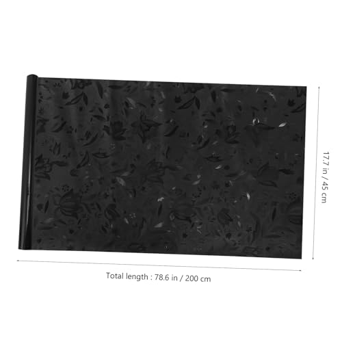 Película para ventana adhesiva PVC Black floral TEHAUX miniatura 7