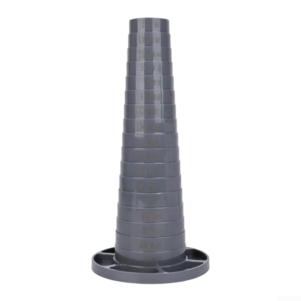 Medidor de Pulseras Plástico Escala 5-9 Pulgadas para preciso(gray)