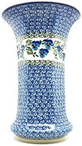 Polish Pottery Vase - Large - Winter Viola
