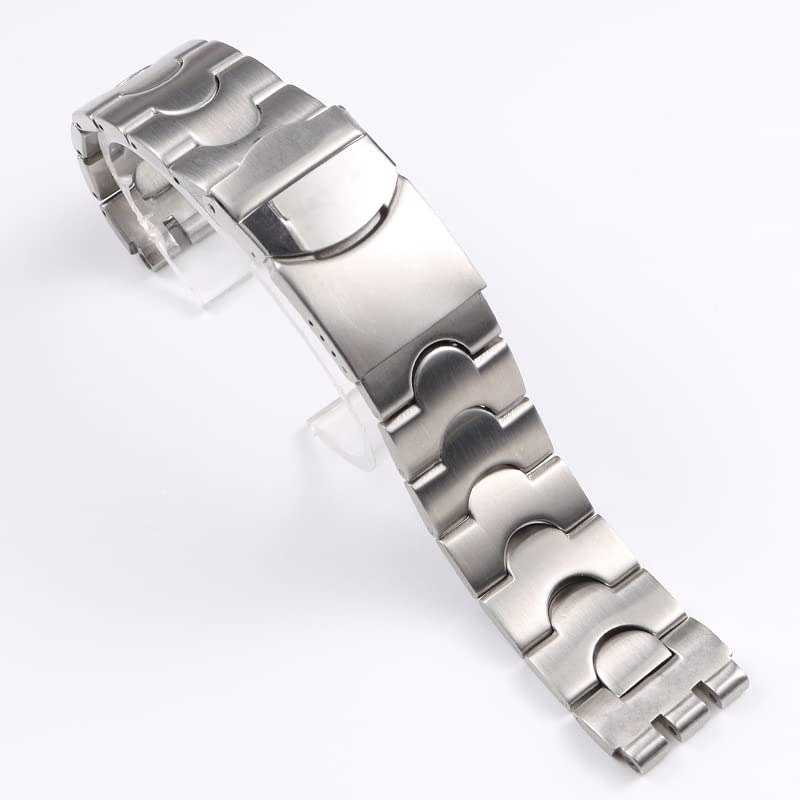 Cinturino per orologio Swatch, 20 mm e 17 mm, in acciaio inox opaco lucido opaco