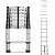 HOSTIC 14.5 FT Telescoping Ladder 330 lbs Capacity Heavy Duty Aluminum Extendable Ladder Collapsible Locking Mechanism for Attic Household Use Outdoor Work