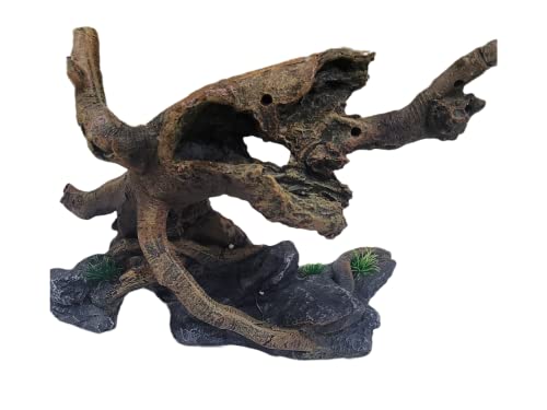 Image of Large Fish Tank Decoration Fish Hideout Snake Ball Python Climbing Rest Sleep Tree Trunk Big Aquarium Ornament