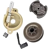 SURRYN Bearings, Tool Parts 7T Clutch Sprocket Bearing Clutch Drum Oil Pump Replacement Kit for Poulan Pro Gas Saw Chainsaw,High Hardness and Toughness