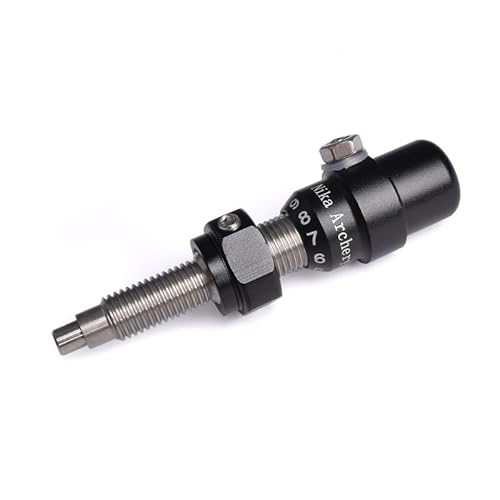 ELONG OUTDOOR Bogenschießen Kissen Kolben Pfeilauflagen Cushion Plunger Rostfreier Stahl Button Plunger Einstellbar RH/LH für Recurvebogen Bogensport Zubehör