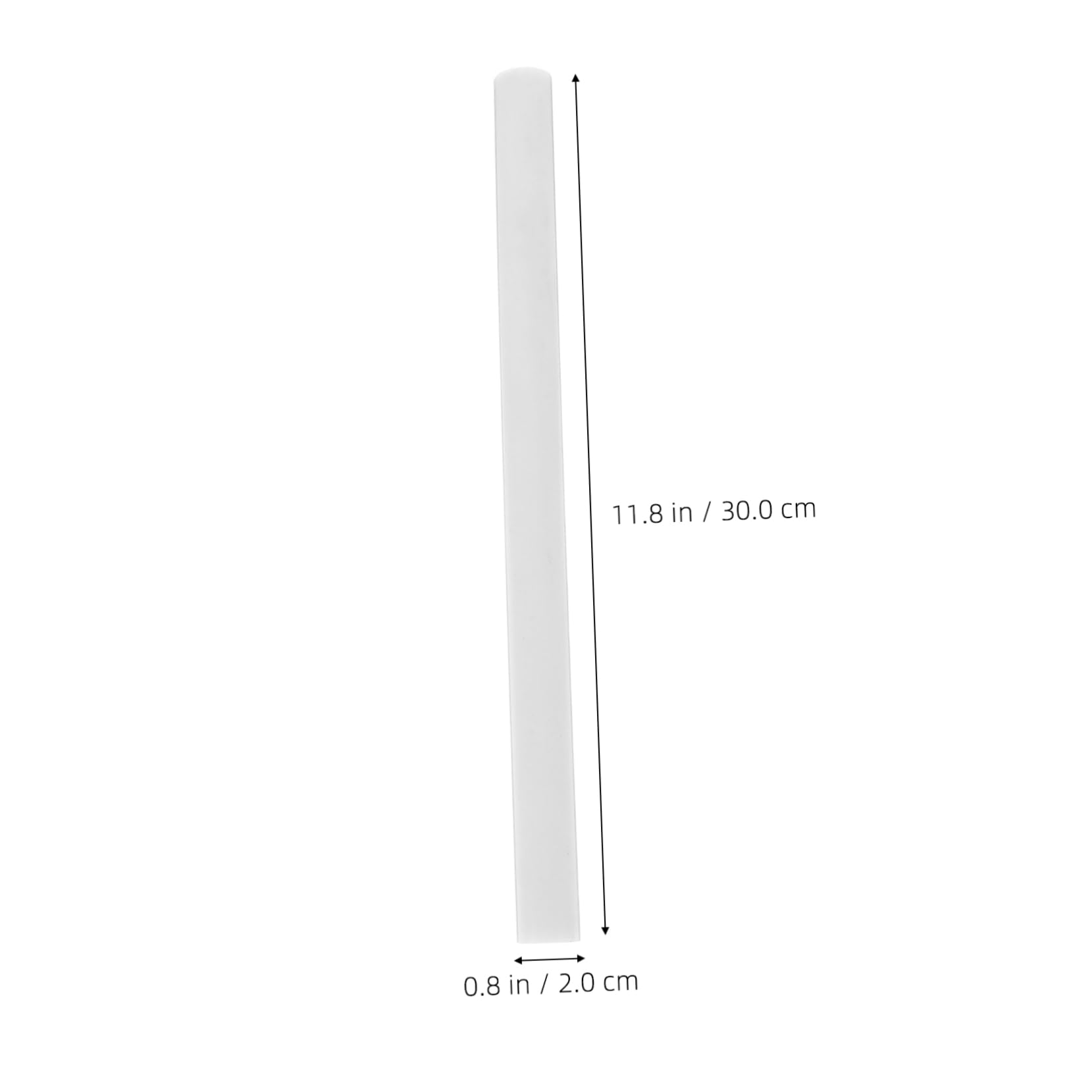Unomor 3 Piece Set of Pom Rods 0.75in Diameter 12in Long White for Applications