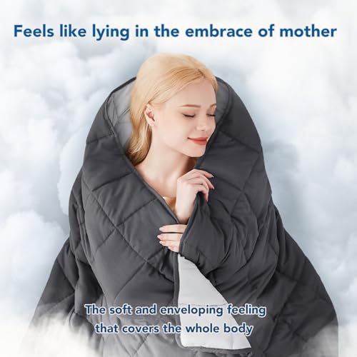 Topcee Weighted Blanket (20lbs 80"x87" King Size) Soft Cooling Heavy Blanket Sleeping, Apply to 190-210 lbs Body, Thick Breathable Blanket with Glass Bead, Easy Care
