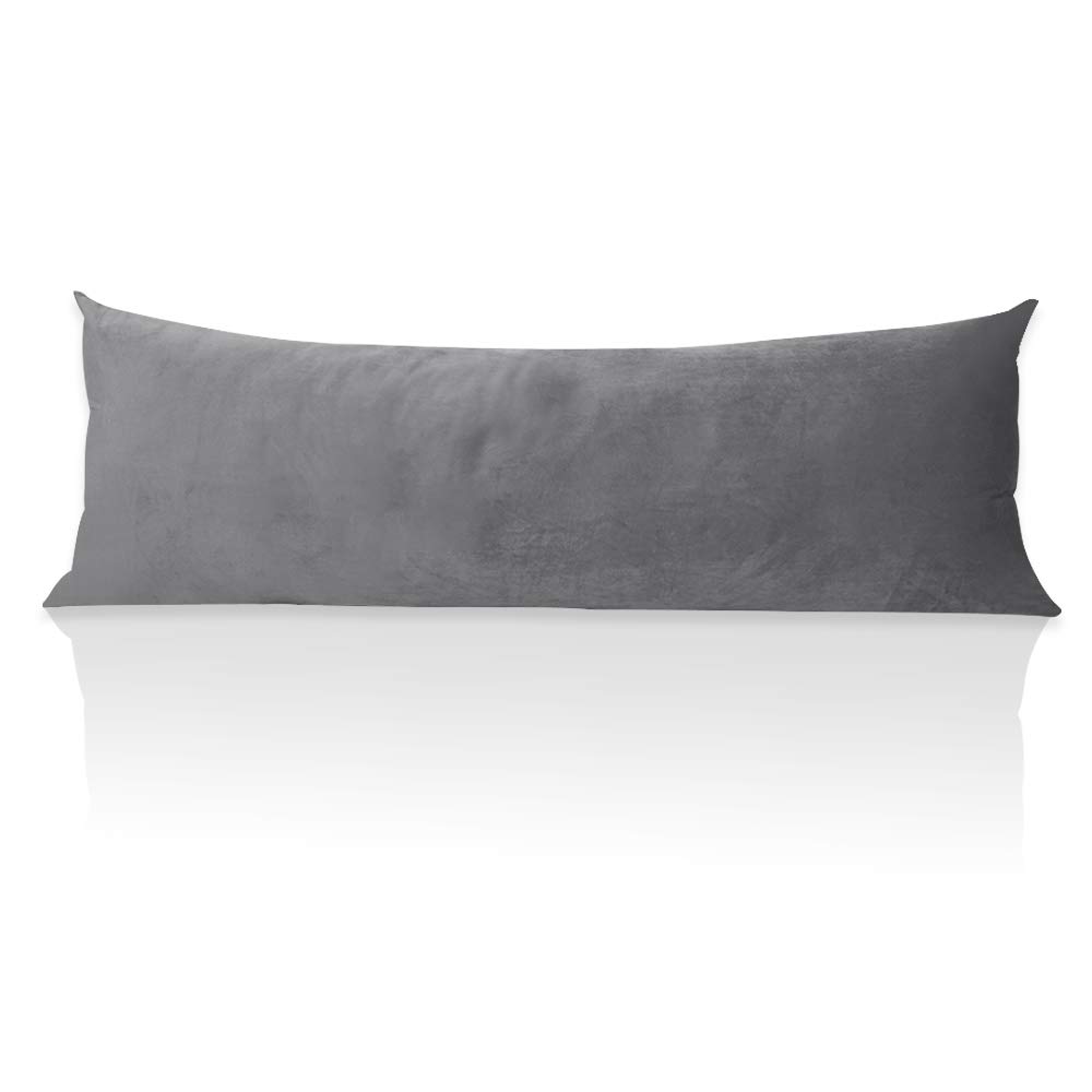 StangH Federa per cuscino per il corpo, per adulti e donne incinte, di lusso in morbido velluto con chiusura a cerniera nascosta per divano/divano/letto decorativo, 50,8 x 137,2 cm, 1 pezzo