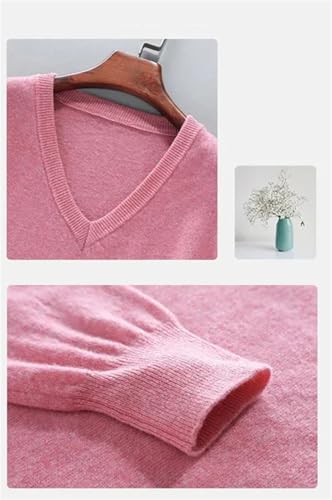 Classic Pullovers V-Neck Men Autumn Winter Cashmere Blend Warm Jumper Business Classics Knit Top4