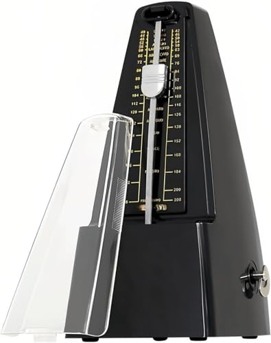 Bayosou メカニカルメトロノーム ピアノ試験用の機械式メトロノーム ビートツール 振り子式 メタル ギター 古筝 初心者向け コンパクト 大音量 調整可能な速度 ユニバーサルビートリズム バイオリン 二胡 ベテラン向き ピアノドラなど楽器練習に対応
