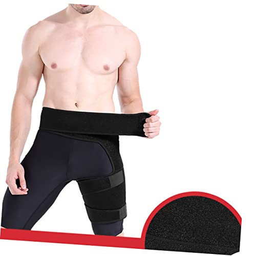 Faja compresiva ajustable para cadera y pierna color negro miniatura 7