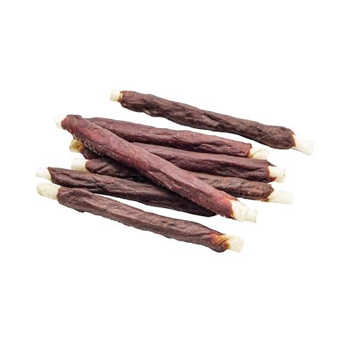 123... Hund dabei! - Pferdefleisch Kaurolle - Kaustange mit Pferd - Hundesnack - Kaustangen für Hunde - Kaurollen für Hunde - Pferdefleisch (900g, Kaustange mit Pferd)