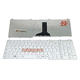 Notespare Notespare für Toshiba für Satellite L775-S7350 L775D-S7110 Laptop Tastatur TR Weiß