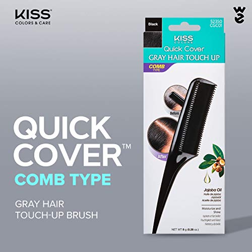 Kiss Quick Cover Gray Hair Touch Up Comb Black Cgc01 (2 Packs) #TOP1