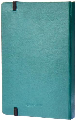 Image of amazon basics A5 Diary with Ribbon Bookmark & Pen | Gift Set For Corporate and Personal Occasions(Green)