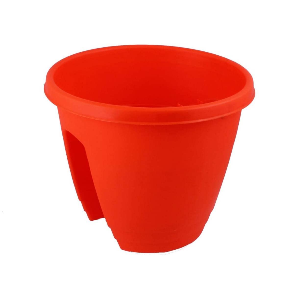 Railing Flower Pots - Orange Set of 2 -1