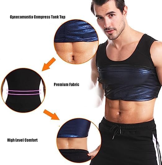 Miniatura 6 de Chaleco Termico Reductor para Hombre, Chaleco Termico Compression Tank Top Hombres, Chaleco de compresión para hombre