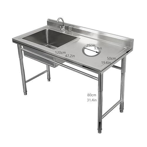 Évier de cuisine d'angle en acier inoxydable durable avec robinetterie - 4