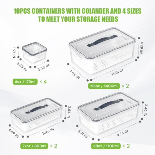 10 Pack Fruit Storage Containers - image 2