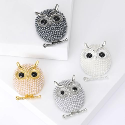 Image of Enamel Bird Brooch for Women Rhinestones Owl /Hummingbird /Eagle /Toucan Lapel Pin Cute Bird Brooches Jewelry Gifts for Mom Wife