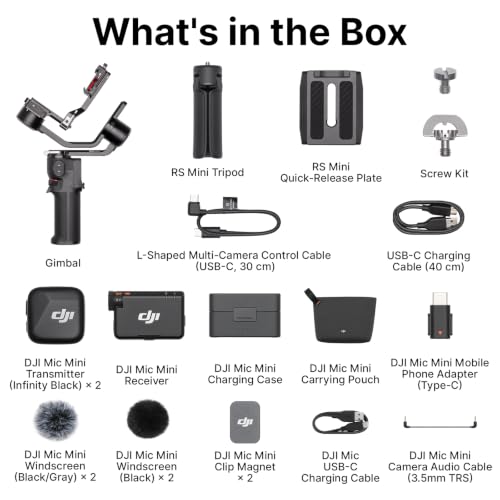 DJI RS 3 Mini Camera Stabilizer, Mic Mini (2 TX + 1 RX + Charging Case) - image 8