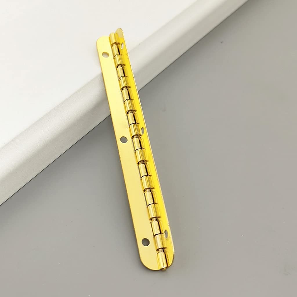 Charnières de porte dorées 100mm en métal pour meuble haut de gamme