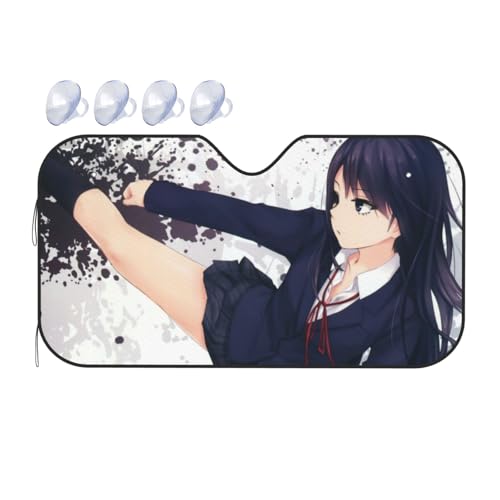 珈琲貴族 (3) フロント 車用サンシェード フロントカバー フロントガラス 遮光断熱 車内 吸盤 紫外線対策 日除け 夏 キャラクター グッズおしゃれ