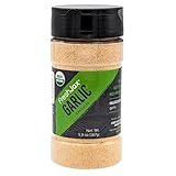 FreshJax Organic Garlic Granules (5.9 oz Bottle) Certified Organic Non GMO Garlic Powder | Gluten Free Granulated Garlic | Keto, Paleo, No Preservatives | Handcrafted in Jacksonville, Florida