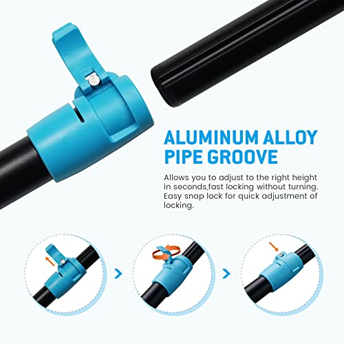 FunWater SUP Paddel Verstellbares Stand Up Paddle 3-teiliges oder 4-teiliges Schwimmendes Tragbares Paddelbrett aus Legierung Langlebig und Verstaubar (Blau, Einzelblattpadde)