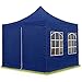 Produktbild TOOLPORT 3x3m Pavillon Faltpavillon inkl. Seitenteile Stahl Faltzelt Garten Partyzelt blau