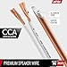 Install Link 14 Gauge Speaker Wire (White) for Car, Home or RV Audio Cable, 250ft, CCA
