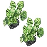 BESPORTBLE Lot De 2 Plantes Artificielles Décoratives pour Aquarium Tropical Pot De Fleur...