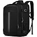 PUSLOM Mochila 40x30x20 Mochila Viaje Cabina Avion para Ryanair Equipaje de Mano para Vueling 24L Bolsa de Viaje Hombre Mujer Mochila Viaje Cabina Mochila Portatil 14 Pulgadas con Puerto USB Negro