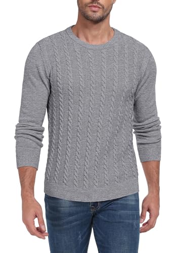 Sailwind Men's Crewneck Pullover Sweater Casual Knitted Twist Sweaters3