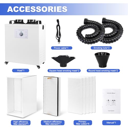HNZXIB Dual Hose Fume Extractor