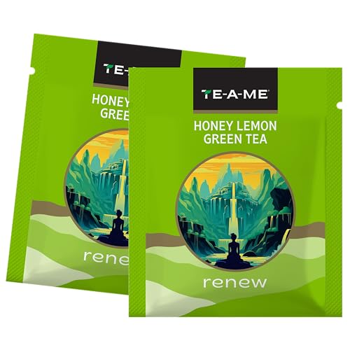 Image of TE-A-ME Honey Lemon - Green Tea Bags 100 pcs | Green Tea - Lemon and Honey (Pack of 2)