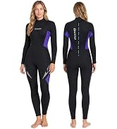 Amazon.com: Owntop 5mm Wetsuit for Women - Long Sleeve Full Diving