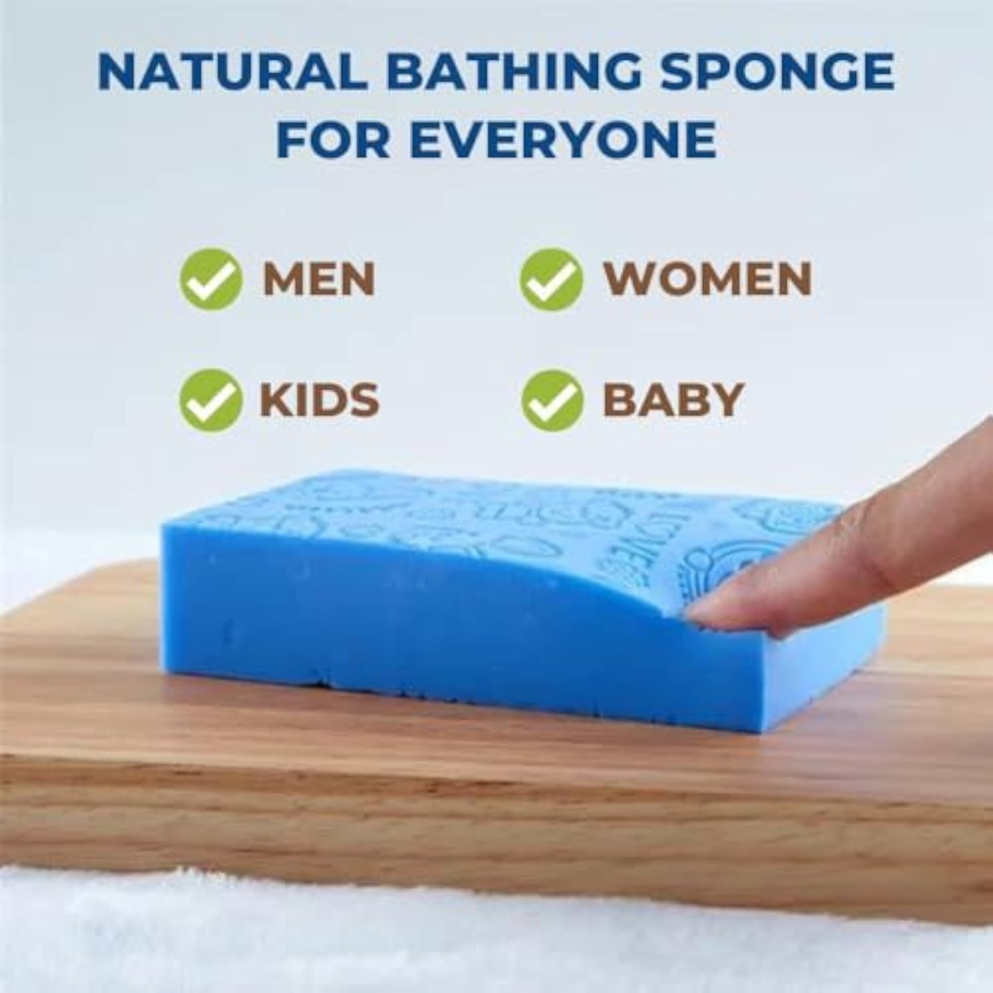 Exfoliating Sponge Ultra Soft Bath Scrubber for Kids