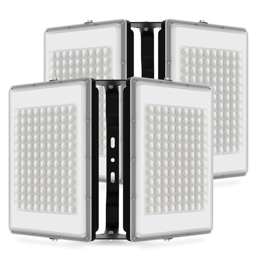 chhmlmszm 400W 2PACK Flood Lights Outdoor Stadium Lights Outdoor Led Flood Light Security Lights (40000LM 6000K) IP66 Waterproof Floodlight for Garage,Garden,Lawn,Yard,Parking Lot