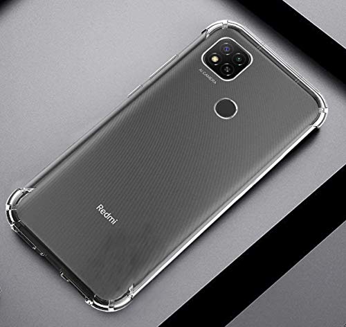 Image of COVERBLACK Silicone Back Cover for Mi Redmi 9 Activ- Transparent
