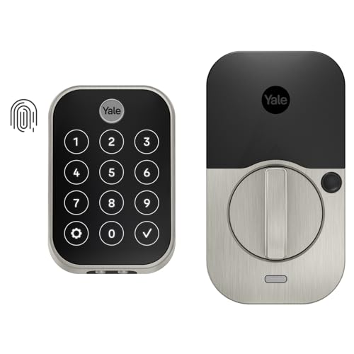 Yale Assure Lock 2 Touch Deadbolt Satin Nickel Keyless Entry Door Lock with Touch Digital Keypad and Fingerprint Scanner (No Wi-Fi) YRD450-F-BLE-619