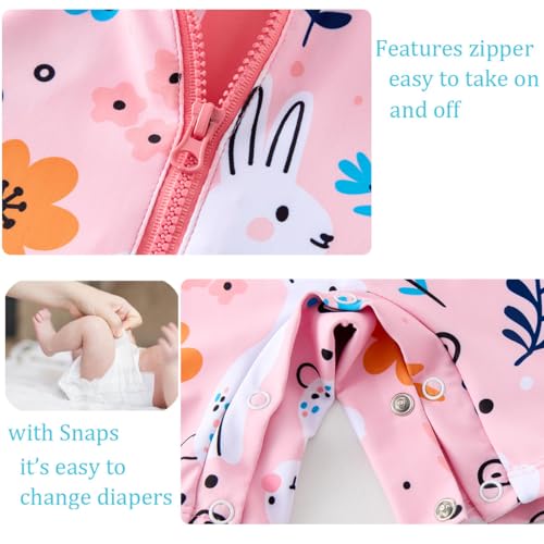 Image of UMELOK Baby Girl Swimsuit Infant UPF 50+ Bathing Suit Size Months