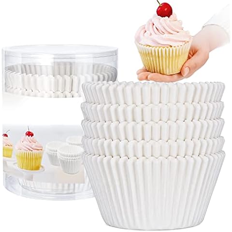 Muffin,Cupcake, and more Baking Cup Liner – Extra Large – Sturdy – Super Thick – Non-Stick – Disposable Liner – Odorless – Biodegradable – Multi-Use Baking Cups by BamBot (100-Pack) Cover