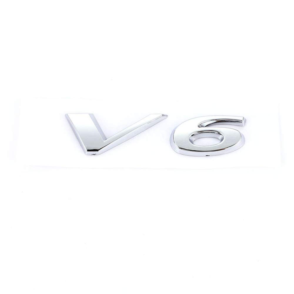 KONWED 3D Car Sticker 3.0 5.0 V6 V8 V6T V8T Rear Emblem Badge Decals,Suitable for all models