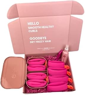 WRAPCURL MOISTURESTYLER with STEAMPLEX Continuous Ionic Steam Hair Rollers BEACHY WAVE MAKER Kit