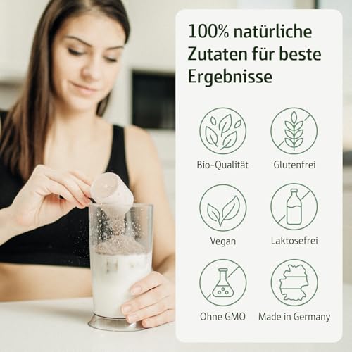 Akazienfaser Pulver Bio - 500 g - 80% Ballaststoffanteil - 50 Tage Vorrat - Bio-zertifiziert & Natürlich rein - Ohne Zusätze