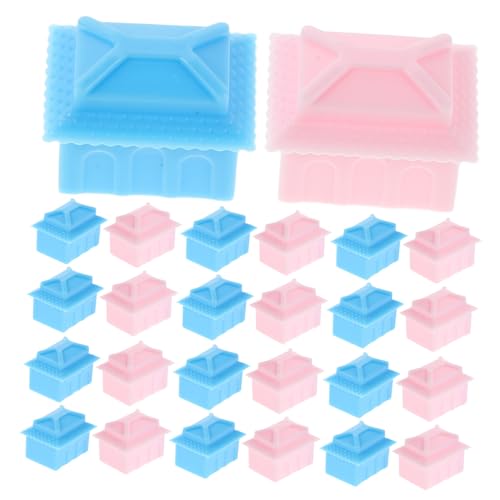 TOYANDONA 80 Piezas Reemplazo Juego Casas Hoteles Plástico Accesorios Suplemento Colores Surtidos para Mesa